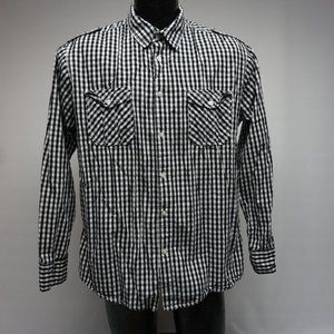 PD & C Mens Dress Shirt XL Black